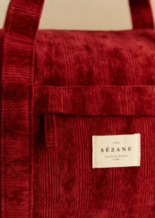 Bowling bag velours milleraie - Rouge — image 3