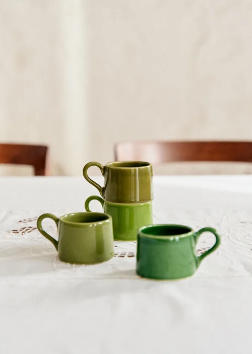 Coffret de 4 tasses expresso - Vert — image 3