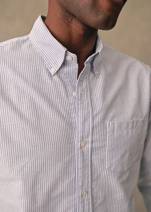 Chemise Charlie Oxford - Rayures Bleues — image 5