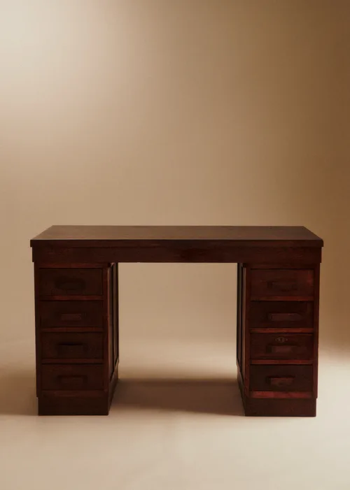 Bureau en chêne vintage - Chêne teinté — image 4