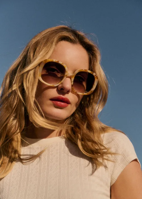 Lunettes de soleil Georgia - Écaille Jaune — image 3