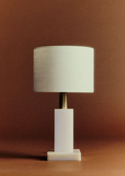 Lampe à poser vintage en onyx - Onyx