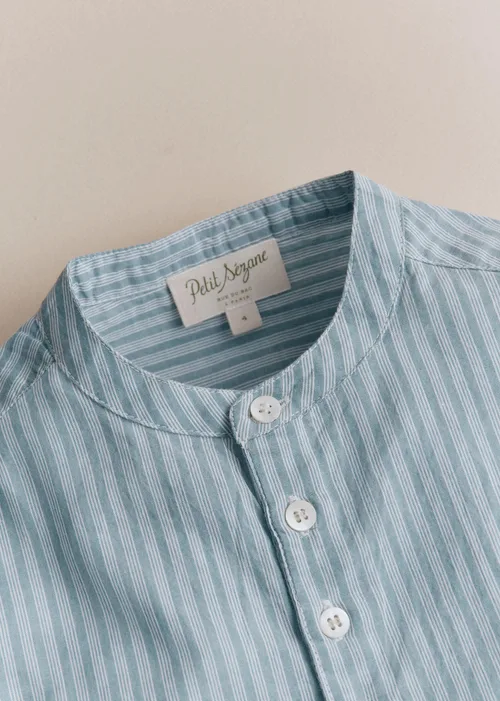 Chemise Marc - Rayures Bleu Ecru — image 3