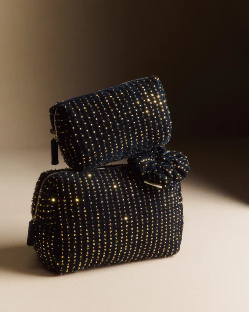 Chouchou sequins - Bleu Nuit — image 3