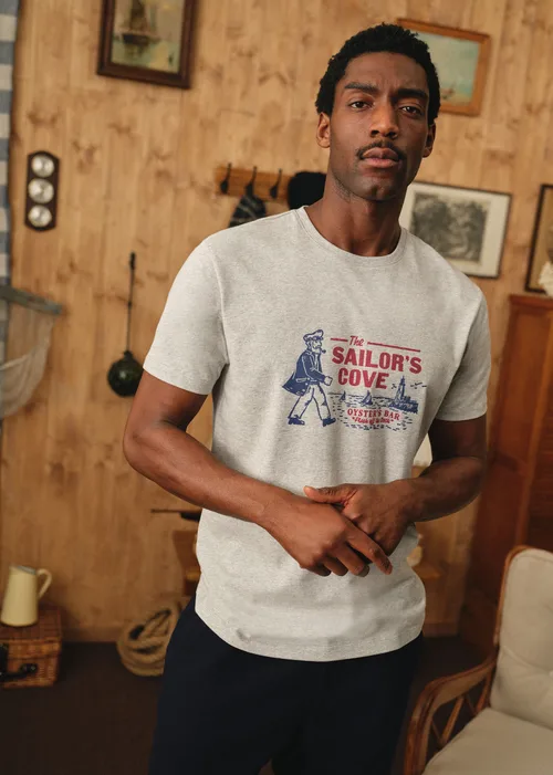 T-Shirt Sailor's Cove - Gris Chiné — image 3