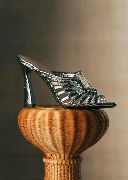 Sandales Lucie - CFM Souliers x Editions Sézane - Serpent argent — image 7