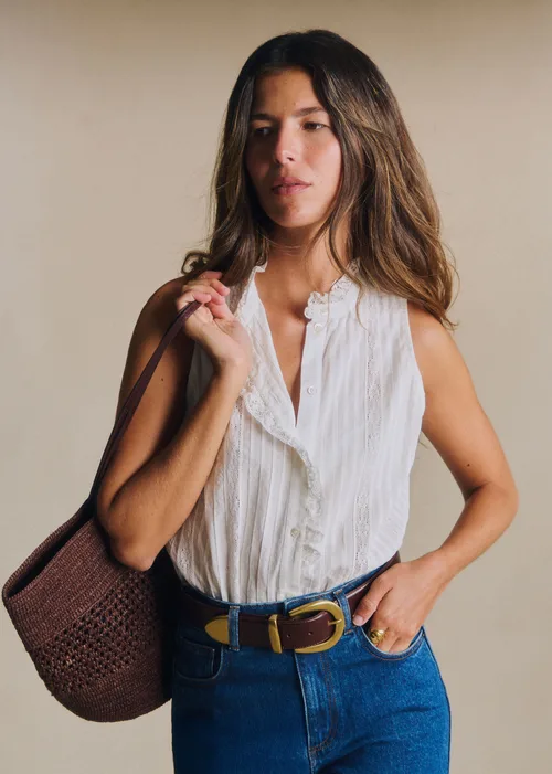 Chemise Celinda - Broderie Unie Ecru — image 5