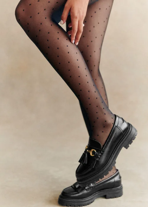 Collants - Pois noirs / 40D — image 3