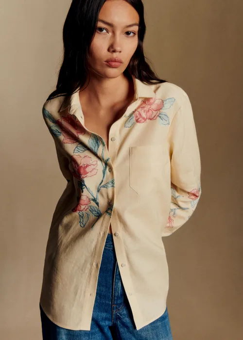 Chemise Max - Sézane x Baziszt - Imprimé Romantica — image 4