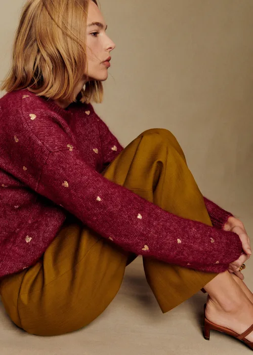 Pull Cinta - Bordeaux Coeur Doré — image 3