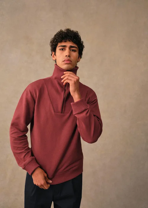 Sweatshirt Jarvis - Rouge Foncé — image 6