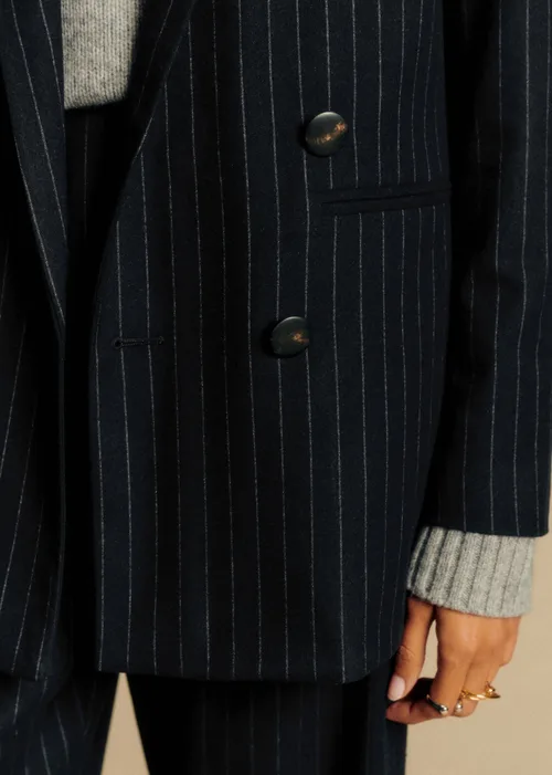 Veste Chelsea - Rayures Tennis Ecru Marine — image 3