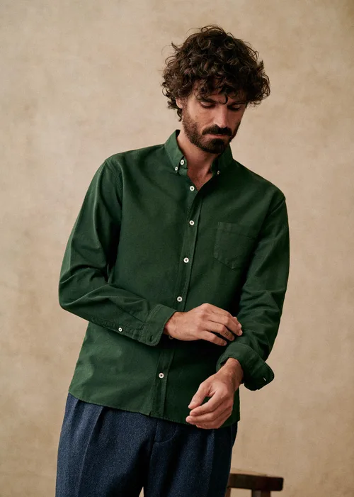 Chemise Charlie Oxford - Vert — image 5