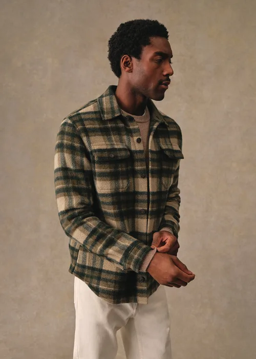 Surchemise Lellan - Tartan Vert / Beige — image 6