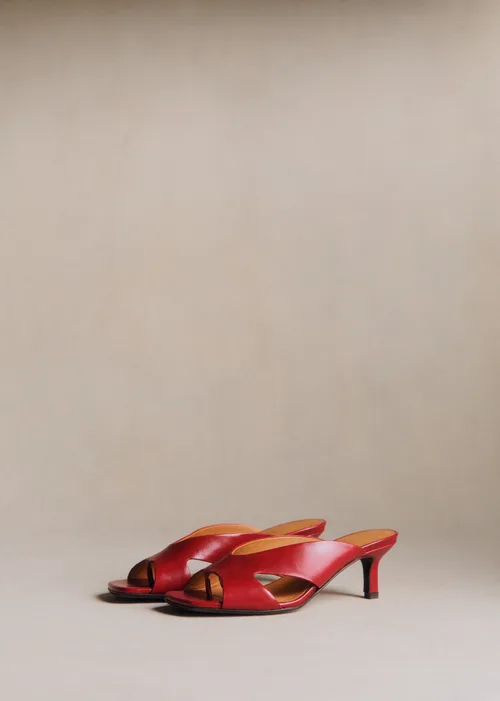 Mules Ingrid - Cerise Lisse — image 7