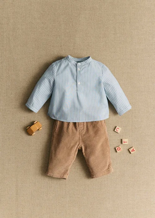 Chemise Marc - Rayures Bleu Ecru — image 4