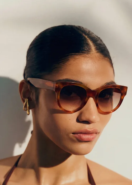 Lunettes de soleil Chiara - Ecaille Blonde — image 6