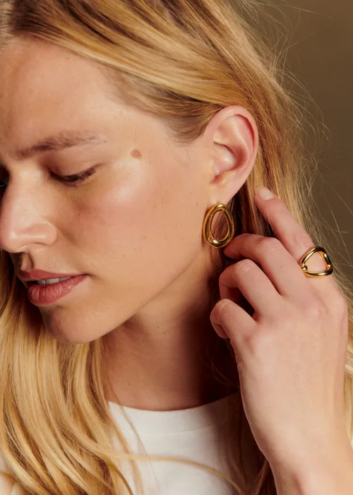 Boucles d'oreilles Lou - Doré — image 3