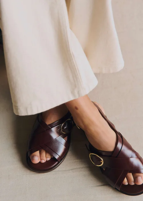 Sandales low Blandine - Chocolat Glacé — image 3