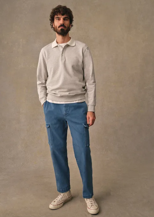 Sweatshirt Navi - Gris Chiné — image 6