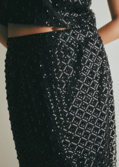 Jupe Magalia - Sequins Noirs — image 3