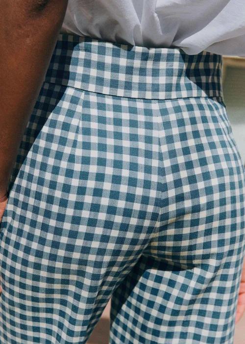 Pantalon JOCELYN - Vichy Bleu Vintage Écru — image 3