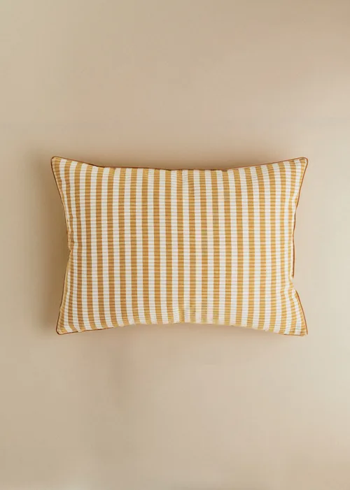 Coussin Tissé Pianissimo - Grand modèle - Caramel
