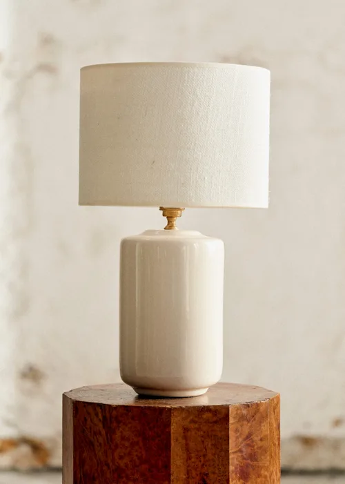 Lampe Mezzo - Crème - Abat-jour Dolce - Jute Écru — image 3