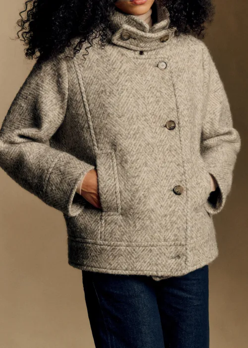 Manteau Charly - Chevrons Beige clair — image 3