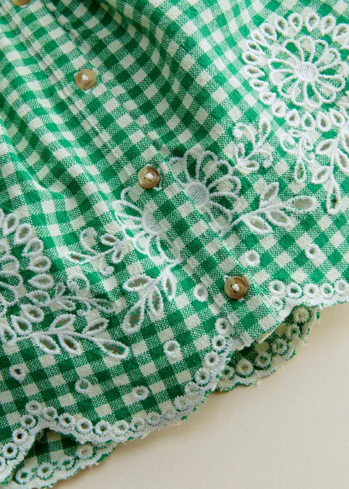 Blouse Amanie - Vichy Vert — image 7