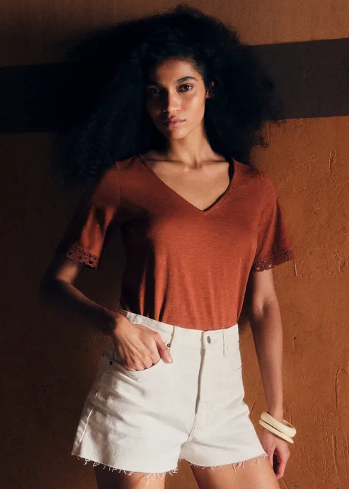 T-Shirt Lorna - Rouille