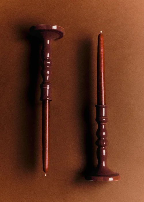 Coffret bougeoirs Piano et Chandelles - Grand Modèle - Grenat — image 4