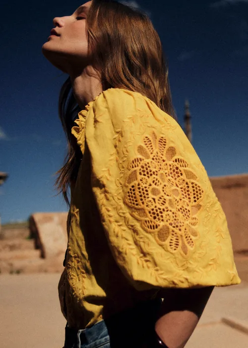 Blouse Clary - Jaune - Création Solidaire — image 3
