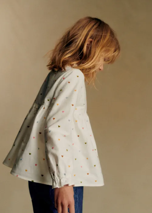 Blouse Adeline - Blanc / Broderies Multico — image 3