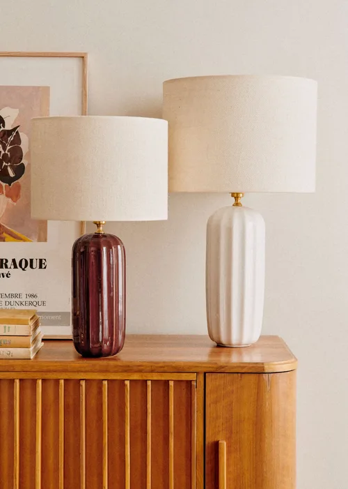 Lampe Traviata - Moka - Abat-jour Dolce - Jute Écru — image 3