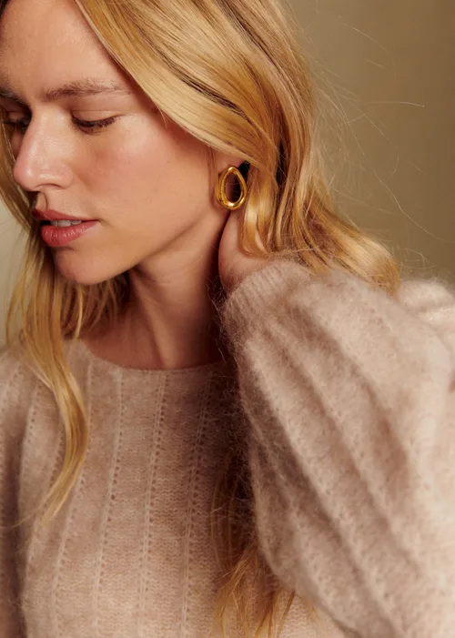 Boucles d'oreilles Lou - Doré