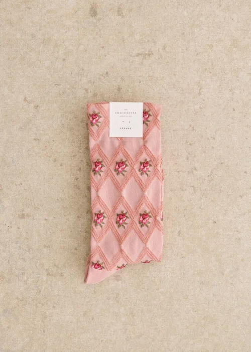 Chaussettes Julia - Rose Vintage — image 4