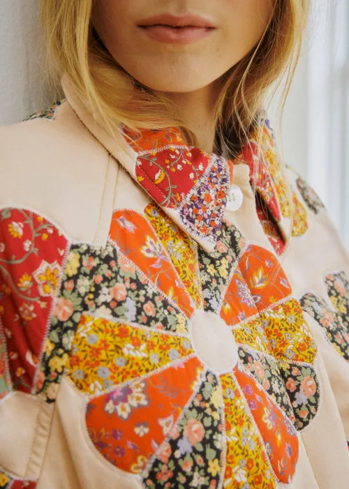 Manteau Ludwig - Sézane x SEA NY - Patchwork Woodstock — image 3