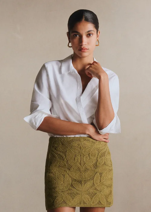 Guipure Unie Olive Dore