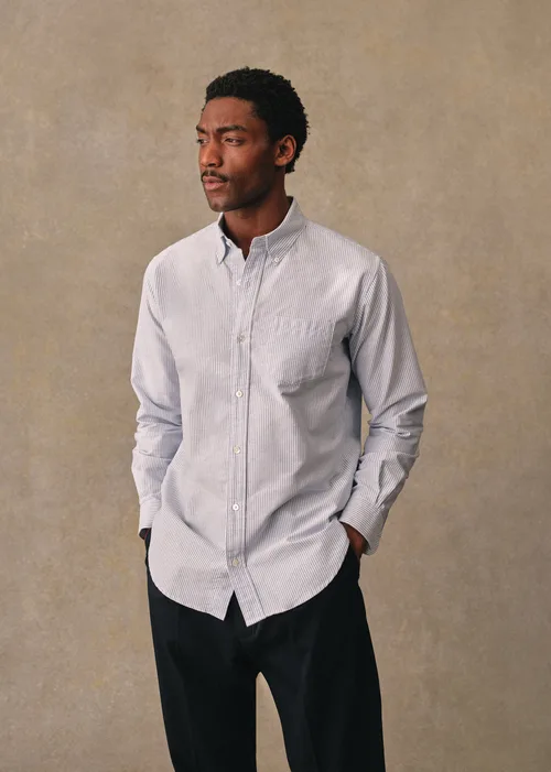 Chemise Charlie Oxford - Rayures Bleues — image 8