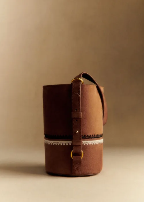 Sac Gary - Sézane x Baziszt - Choco Broderie — image 5