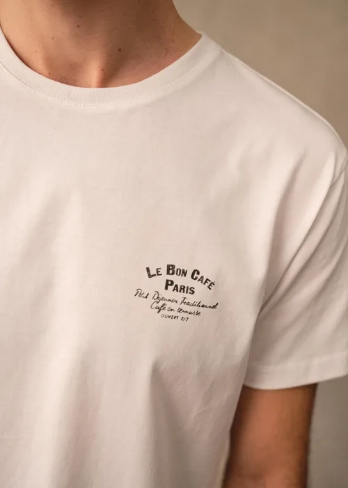 T-Shirt Le Bon Café Paris - Blanc — image 4