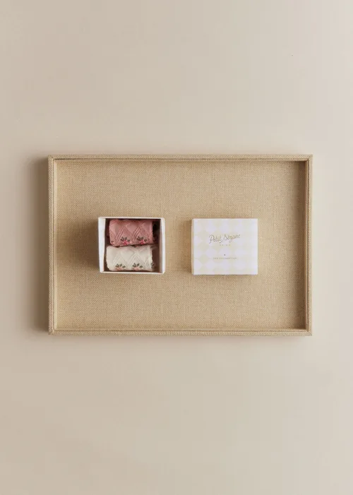 Chaussettes Julia - Écru fleurs — image 3