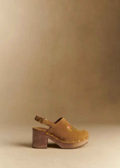 Sabots Doreen - Sézane x Baziszt - Beige Broderie — image 3
