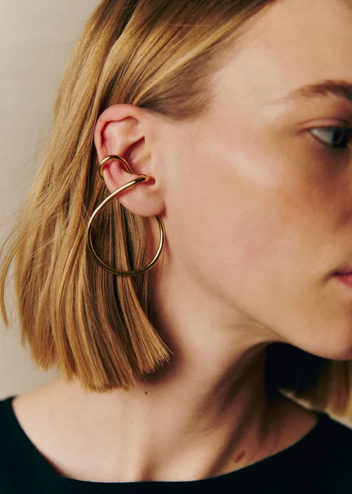 Boucles d'oreilles Tessa - Doré — image 3