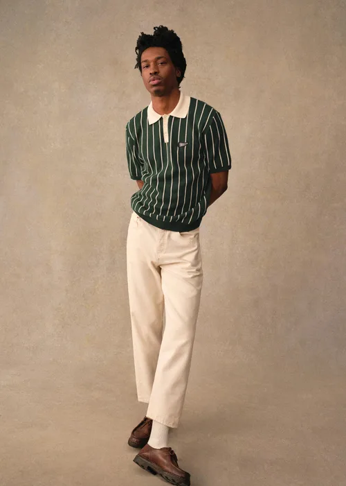 Polo Maille Amour Club - Vert / Écru — image 7