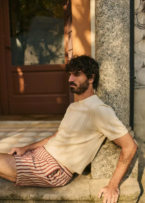 T-Shirt Maille Pio - Écru — image 3
