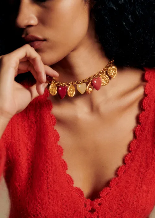 Collier Esmée - Rouge Multi Doré — image 3