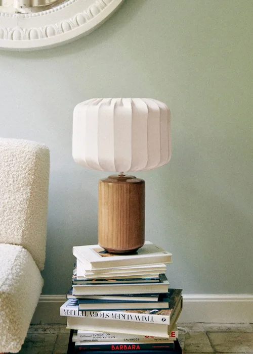 Lampe Mezzo - Bois - Abat-jour Mezzo - Écru — image 3