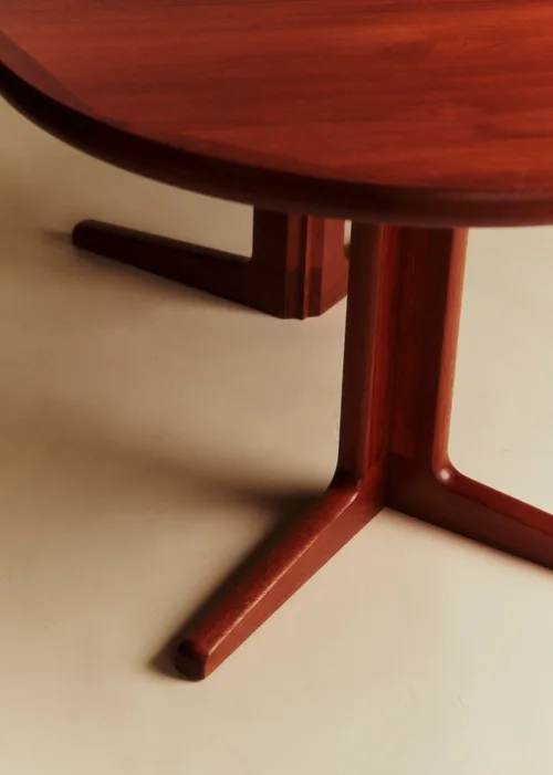 Table à manger vintage en bois massif - Bois Massif — image 5